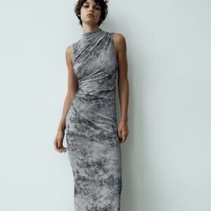 Zara Tie-dye Tulle Sleeveless Dress